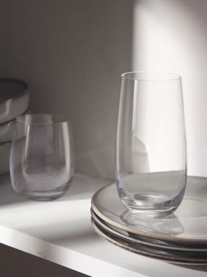 Studio Glass Highball, Set of 4, 470ml, Clear