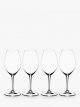Wine Friendly White Wine / Champagne Glass, 440ml, Set of 4, Clear