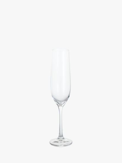 Entertain Glass Flute, Set of 4, 190ml, Clear
